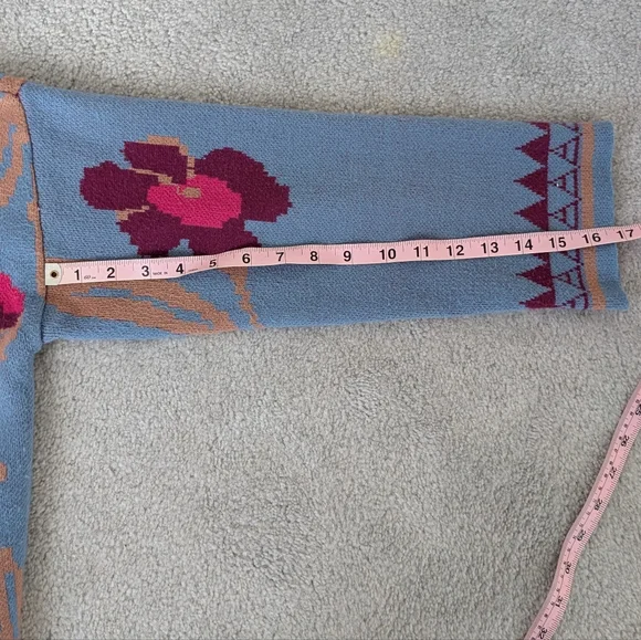 Long Fringe & Floral Cardigan - Picture 10 of 12